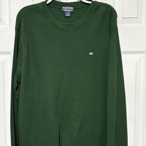 Polo Jeans Co Ralph Lauren Thermal Waffle Knit Forest Green Mens XXL Logo